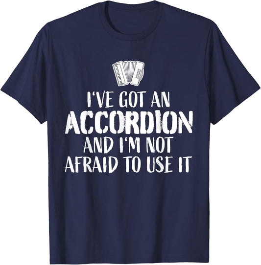 Accordion Player Ship Piano Accordion T-Shirt - T-Shirt | Navy