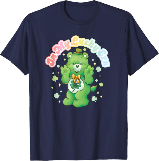 Care Bears Good Luck Bear In My Lucky Era St. Patrick's Day T-Shirt - T-Shirt | Navy