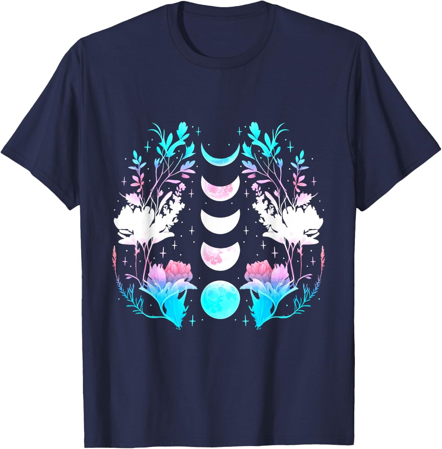 Transgender Plants Transgender Pride Transsexual Moon T-Shirt - T-Shirt | Navy