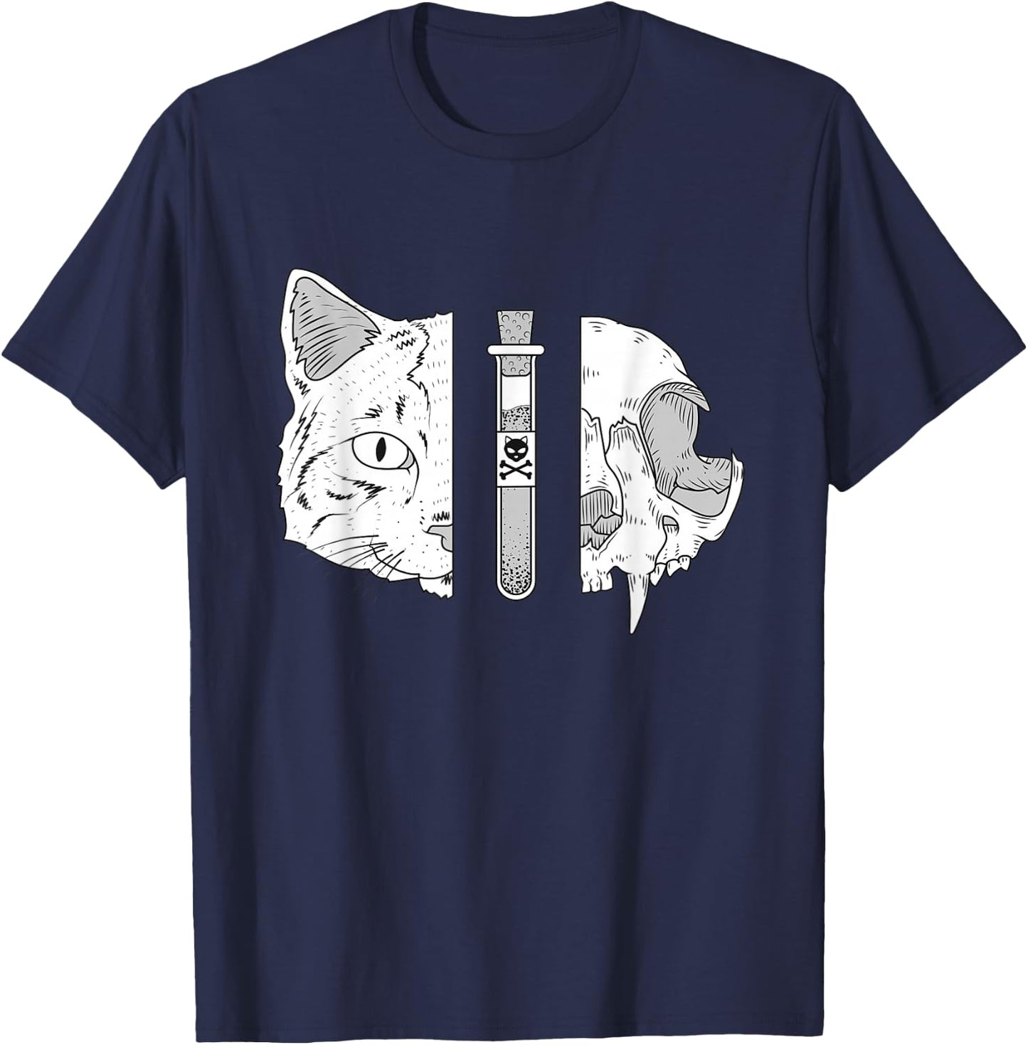 Physics - Science Student Physicist Schrodingers Cat T-Shirt - T-Shirt | Navy