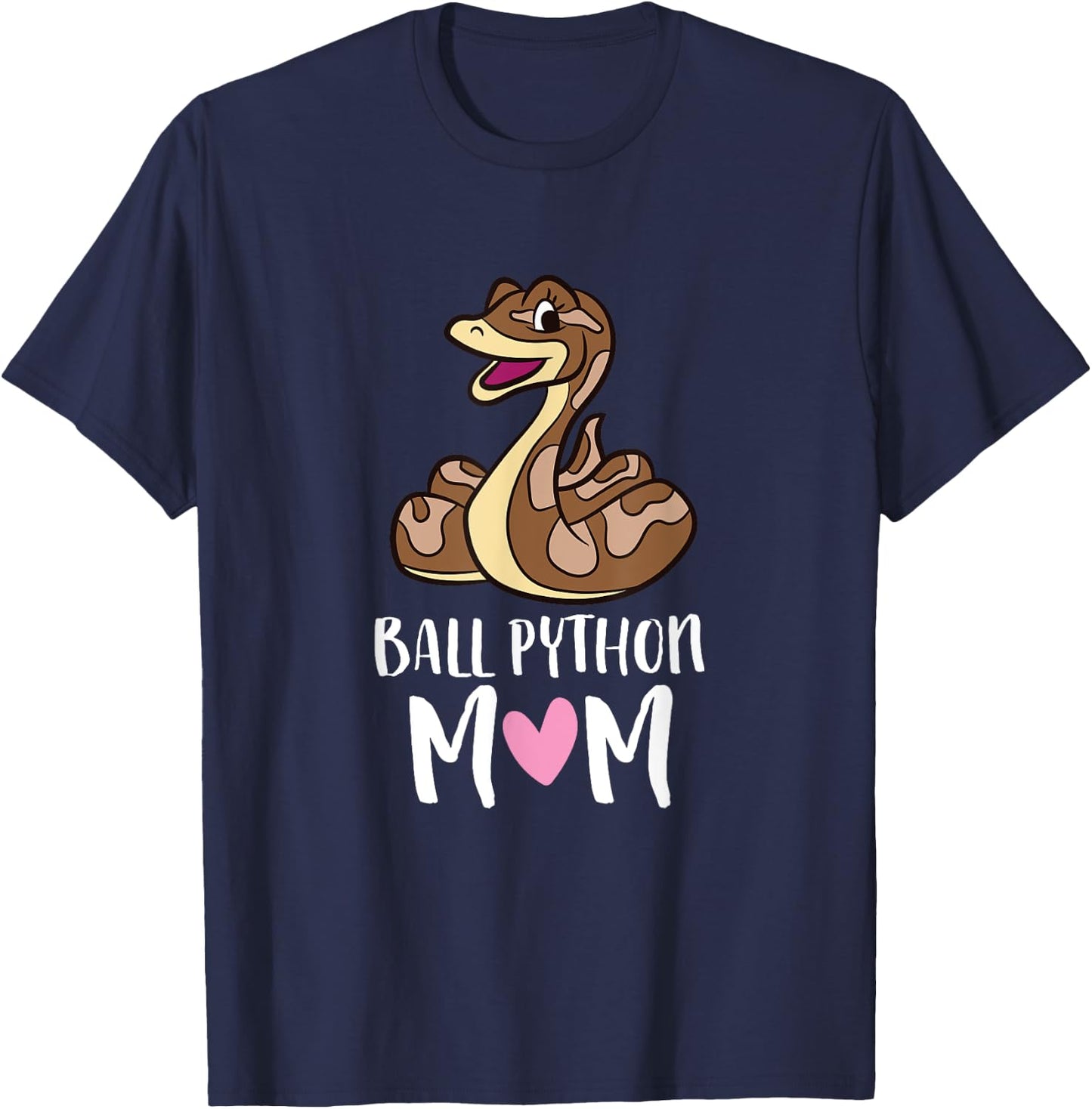 Ball Python Mom Snake Ball Python T-Shirt - T-Shirt | Navy