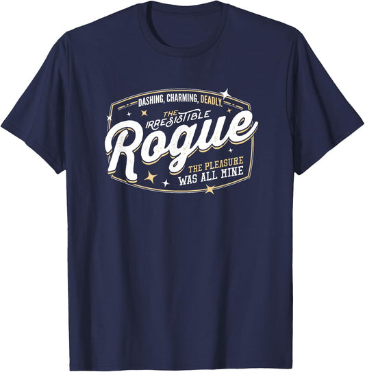 Rogue Class Fantasy RPG Gaming T-Shirt - T-Shirt | Navy