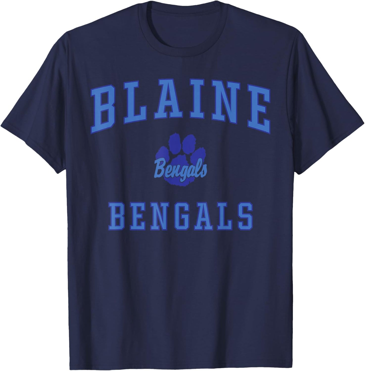 Blaine High School Bengals T-Shirt - T-Shirt | Navy