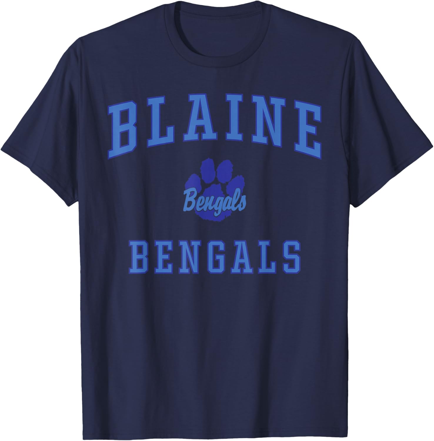 Blaine High School Bengals T-Shirt - T-Shirt | Navy