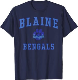 Blaine High School Bengals T-Shirt - T-Shirt | Navy