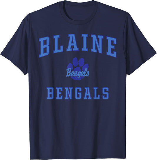 Blaine High School Bengals T-Shirt - T-Shirt | Navy