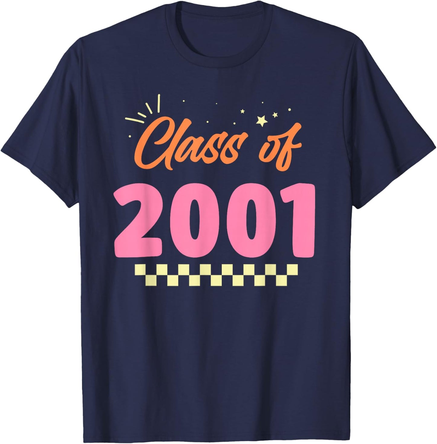Class Of 2001 Meetup School Graduation Reunion T-Shirt - T-Shirt | Navy
