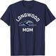 Longwood University Lancers Arched Mom T-Shirt - T-Shirt | Navy