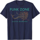 Funk Zone Santa Barbara Wine Drinking Mermaid T-Shirt - T-Shirt | Navy