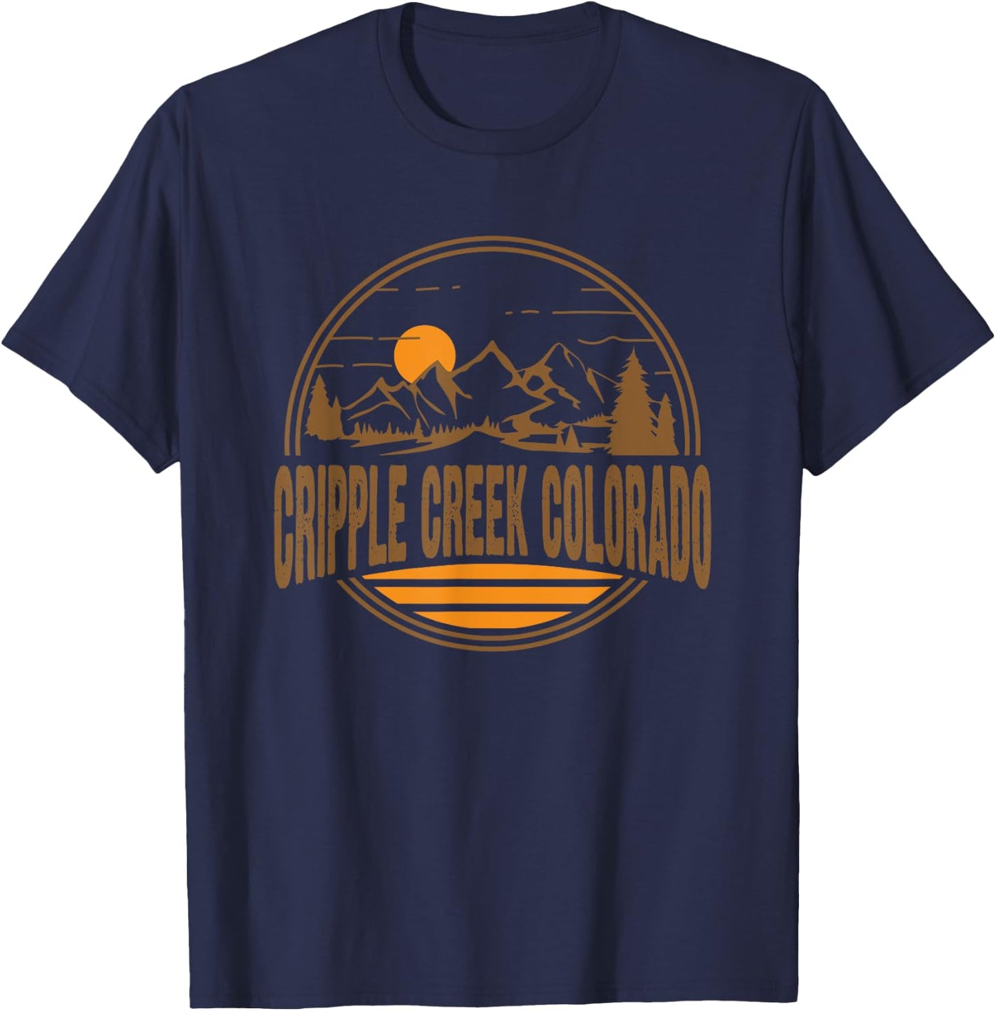 Vintage Cripple Creek, California State Gift T-Shirt - T-Shirt | Navy