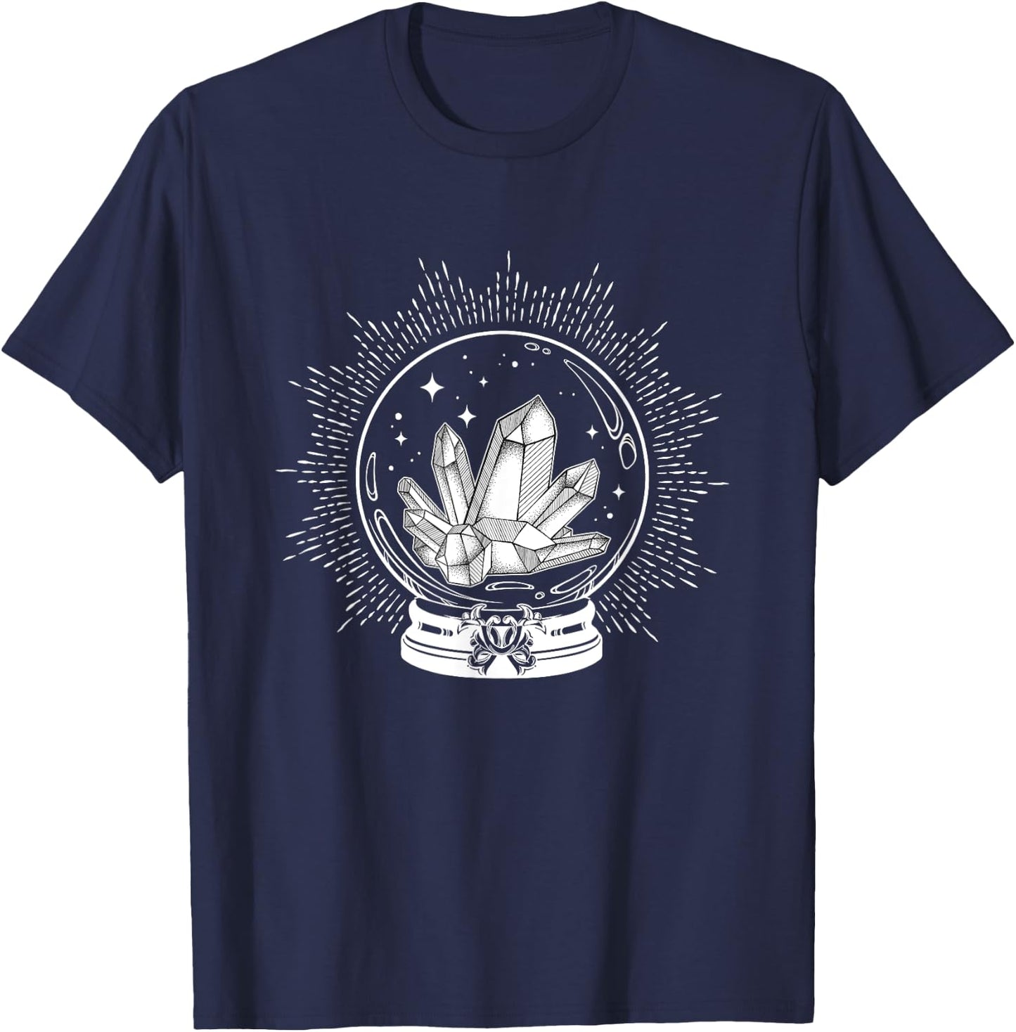 Crystal Ball w/ Crystals T-Shirt - T-Shirt | Navy