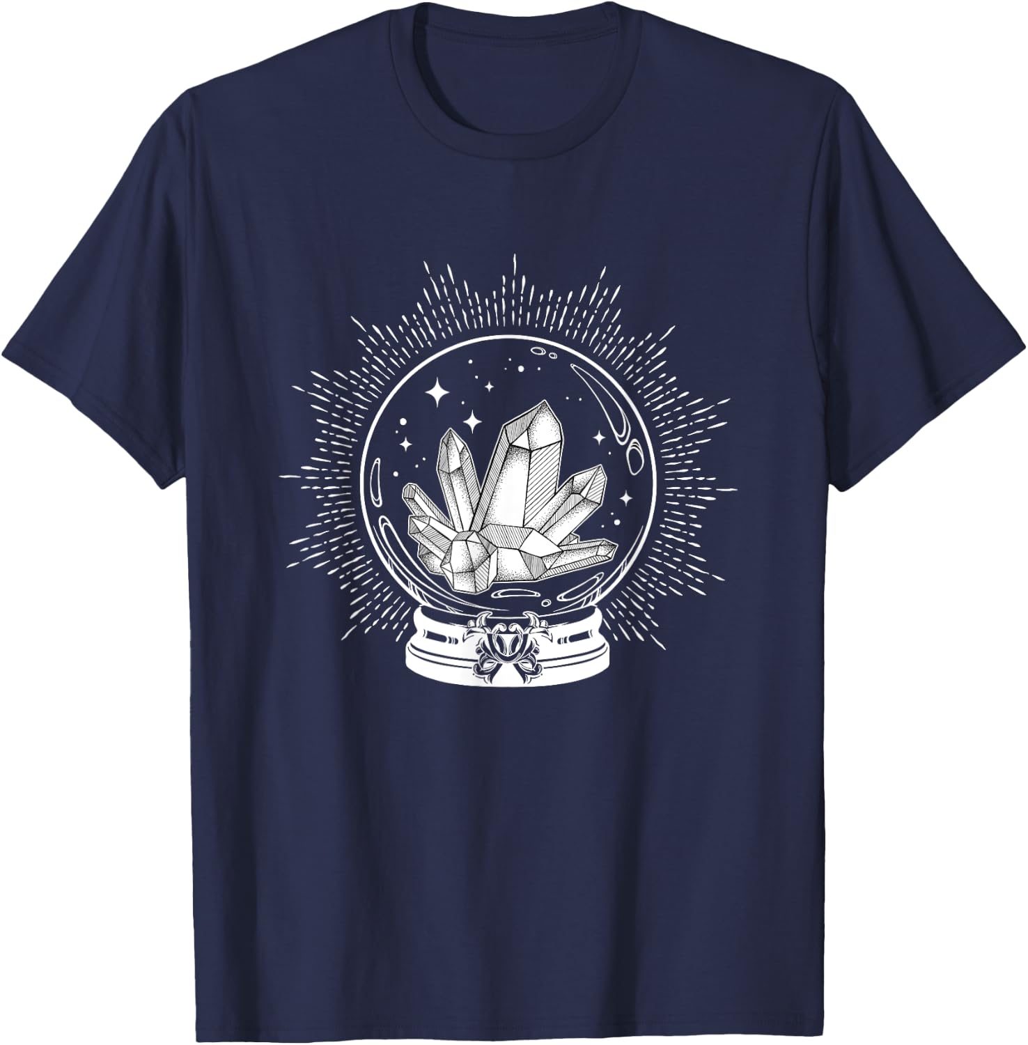 Crystal Ball w/ Crystals T-Shirt - T-Shirt | Navy