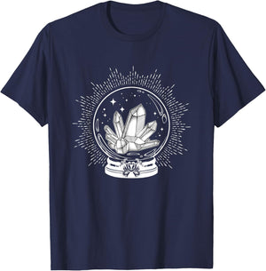 Crystal Ball w/ Crystals T-Shirt - T-Shirt | Navy
