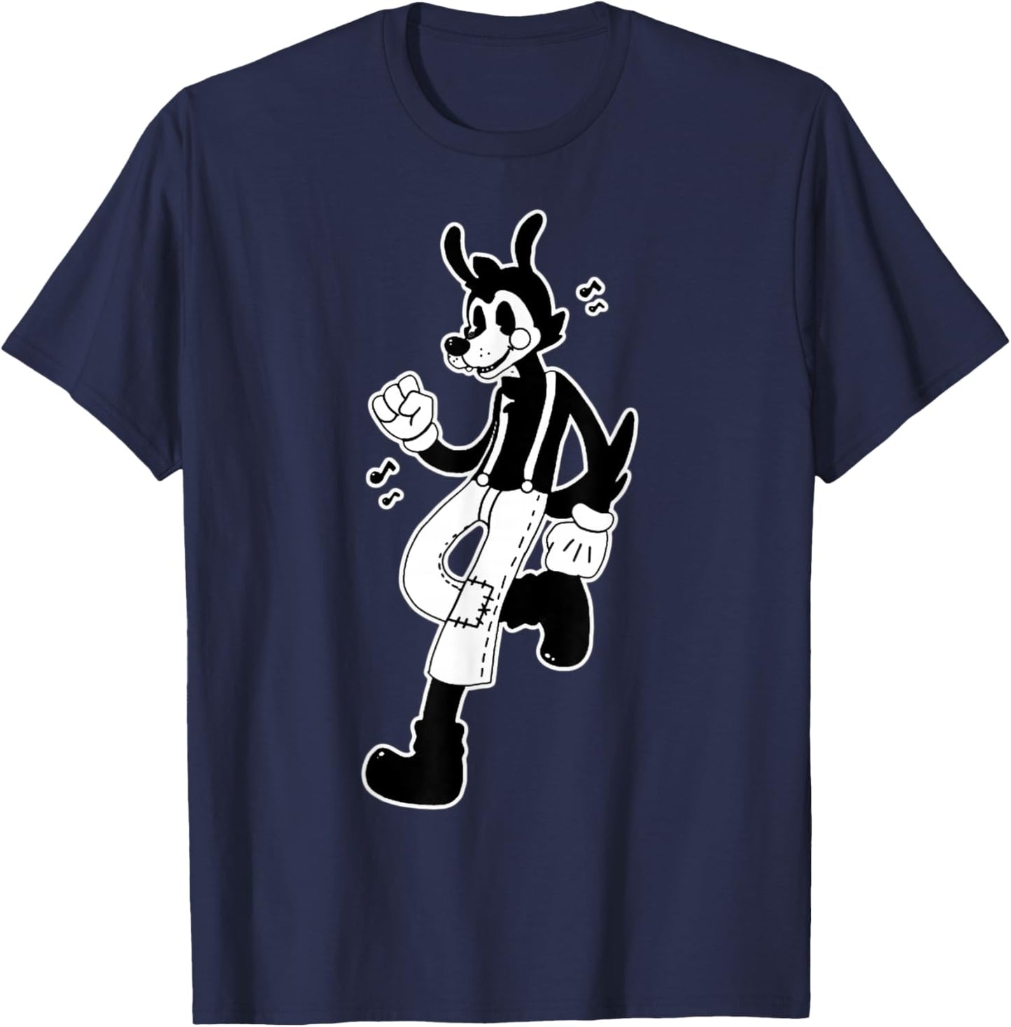 Wolf Cartoon T-Shirt - T-Shirt | Navy