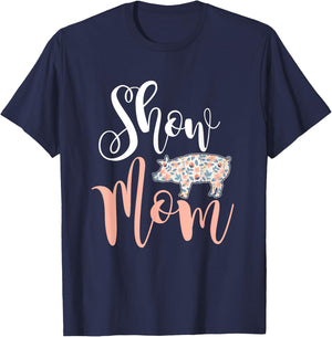 Show Mom Pig T-Shirt - T-Shirt | Navy