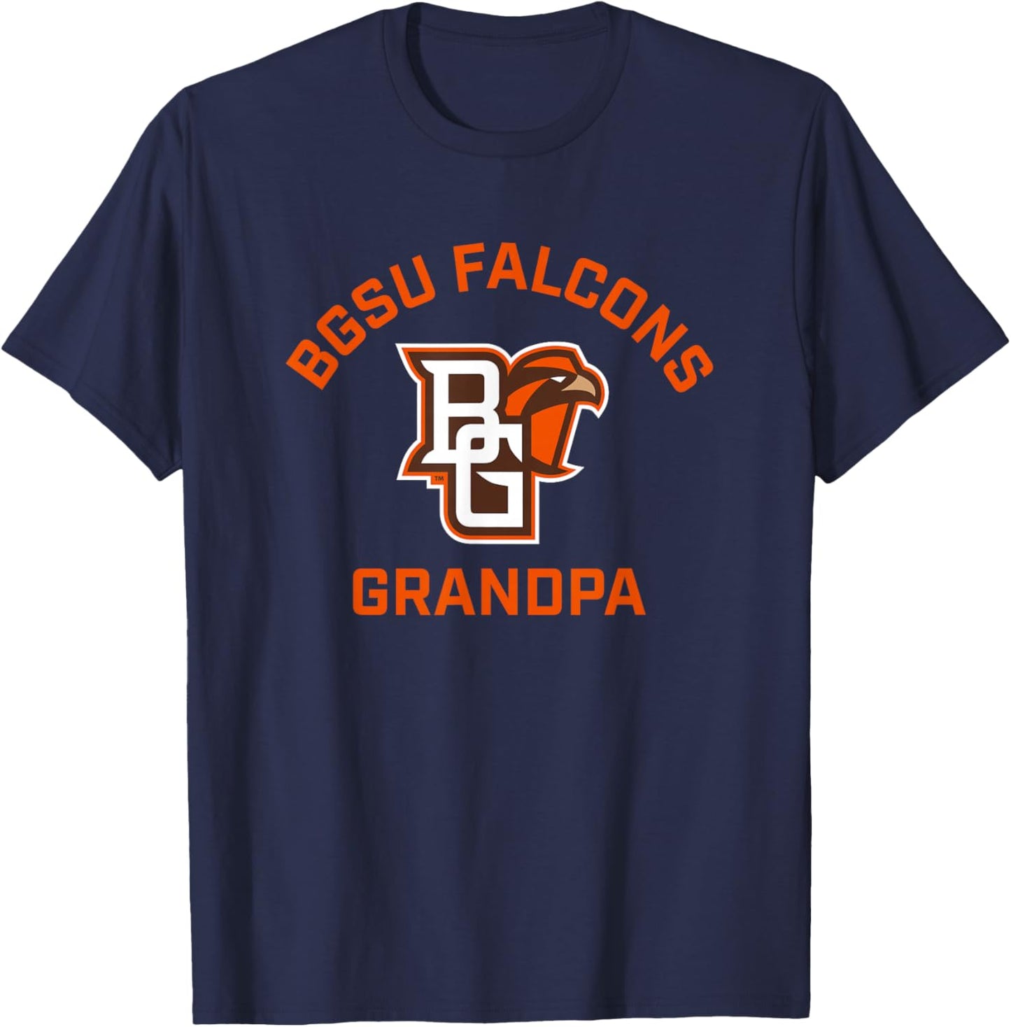 Bowling Green BGSU Falcons Arched Grandpa T-Shirt - T-Shirt | Navy