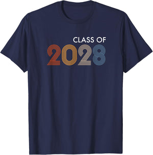 Class of 2028 College University High School Future Graduate T-Shirt - T-Shirt | Navy