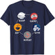 Eat Sleep Game Gym Repeat Design For Workout Gym Lovers T-Shirt - T-Shirt | Navy