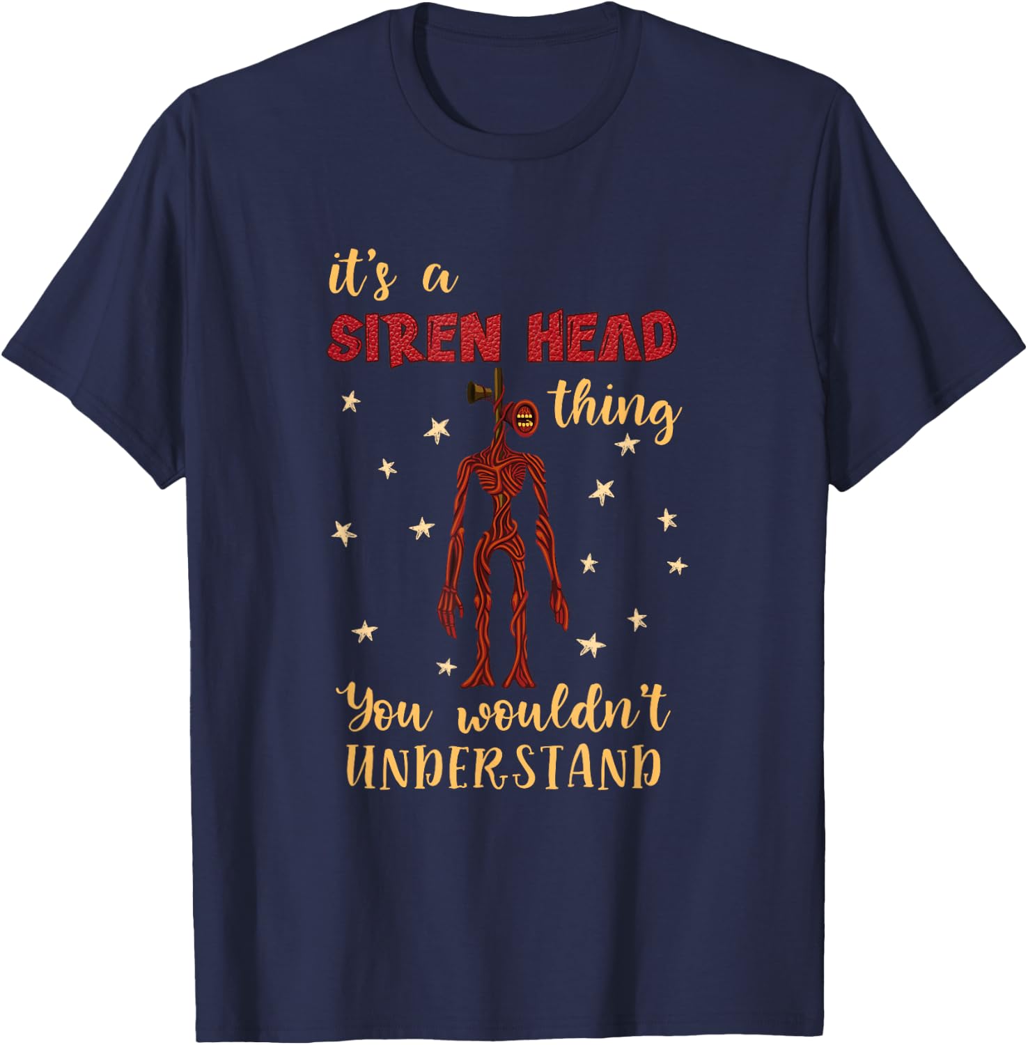 American Cryptid Siren Head Kids T-Shirt - T-Shirt | Navy