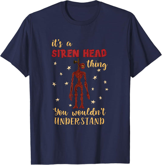 American Cryptid Siren Head Kids T-Shirt - T-Shirt | Navy