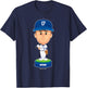Shohei Ohtani Los Angeles Baseball Bobblehead MLBPA T-Shirt - T-Shirt | Navy