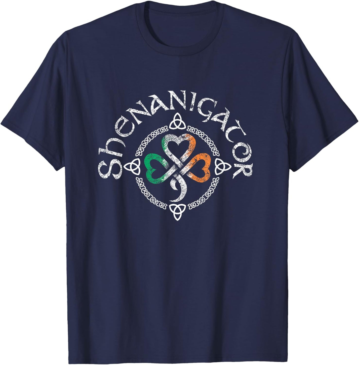 Vintage Shenanigator Saint Patrick Day 2021 T-Shirt - T-Shirt | Navy
