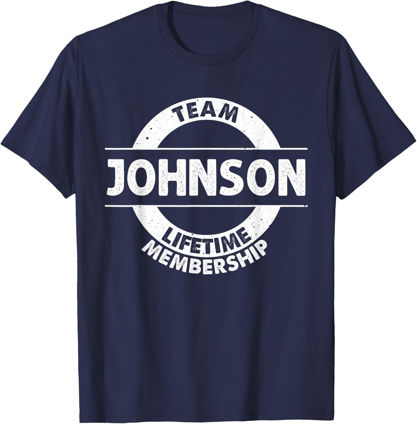JOHNSON Gift Funny Surname Family Tree Birthday Reunion Idea T-Shirt - T-Shirt | Navy