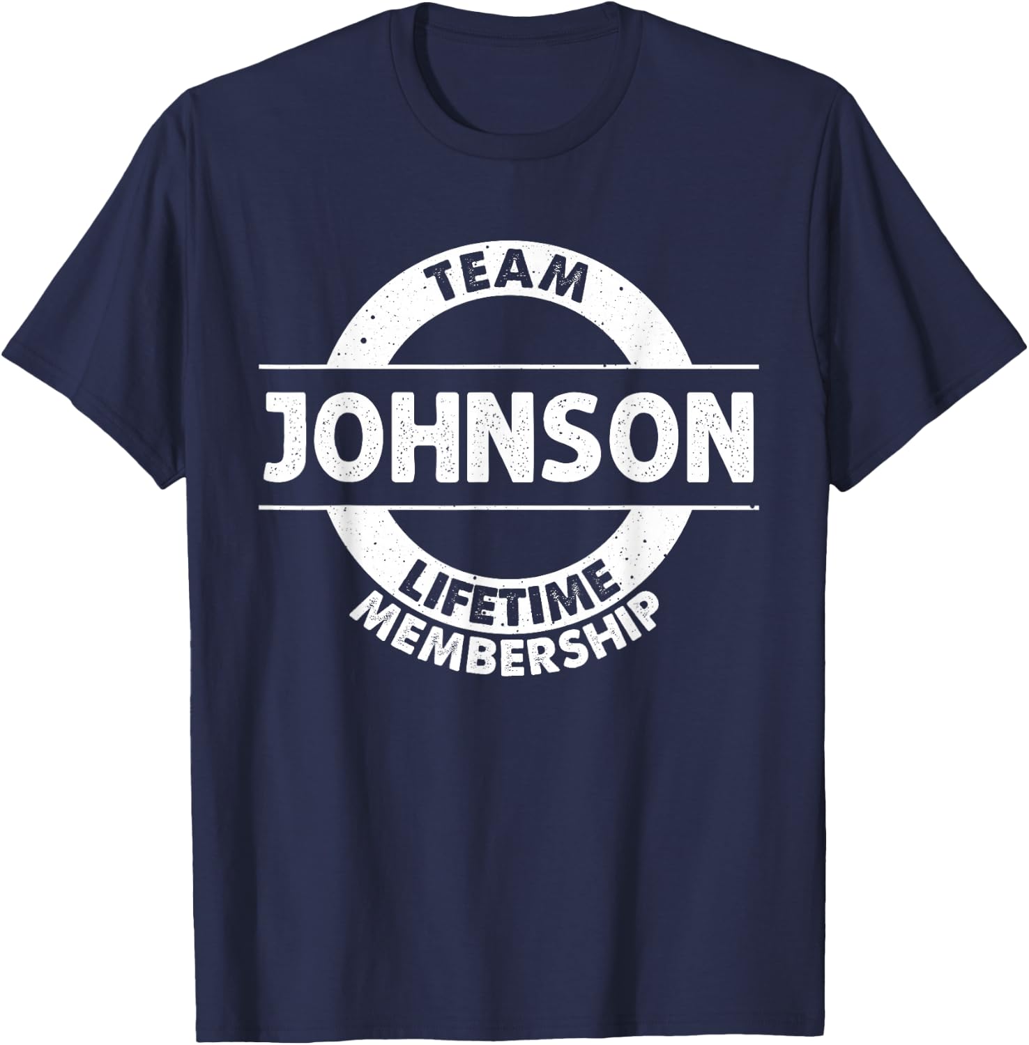 JOHNSON Gift Funny Surname Family Tree Birthday Reunion Idea T-Shirt - T-Shirt | Navy