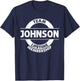 JOHNSON Gift Funny Surname Family Tree Birthday Reunion Idea T-Shirt - T-Shirt | Navy