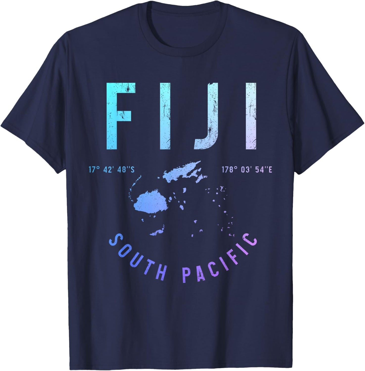 Fiji Islands South Sea Fiji Islands Souvenir T-Shirt - T-Shirt | Navy