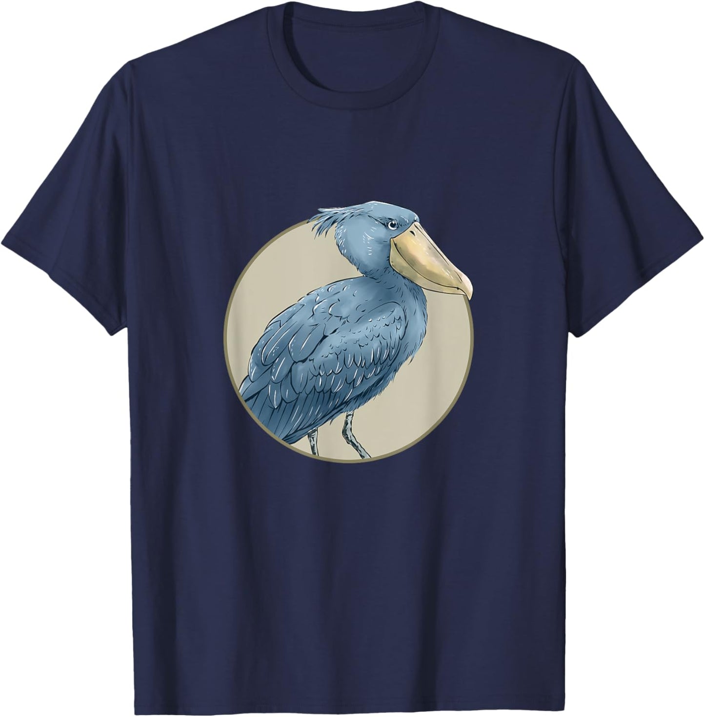 Shoebill National Bird Day Ornithologist Whalebill Stork T-Shirt - T-Shirt | Navy