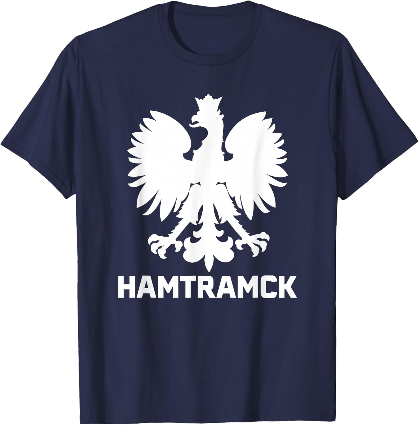 Hamtramck Michigan Polish Pride Area Code 313 T-Shirt - T-Shirt | Navy