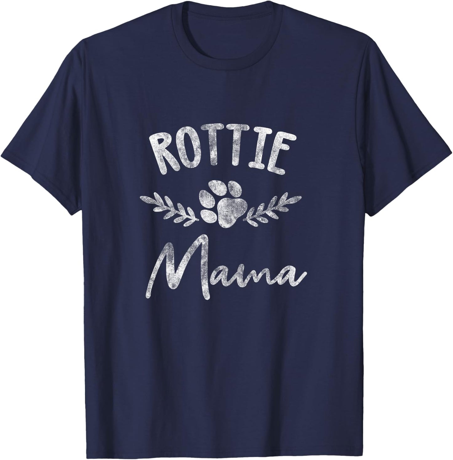 Rottie Mama Design For Rottweilier Mom - Rottie Mom T-Shirt - T-Shirt | Navy