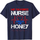 My Favorite Nurse Calls Me Honey Cool Vintage Nurse Husband T-Shirt - T-Shirt | Navy