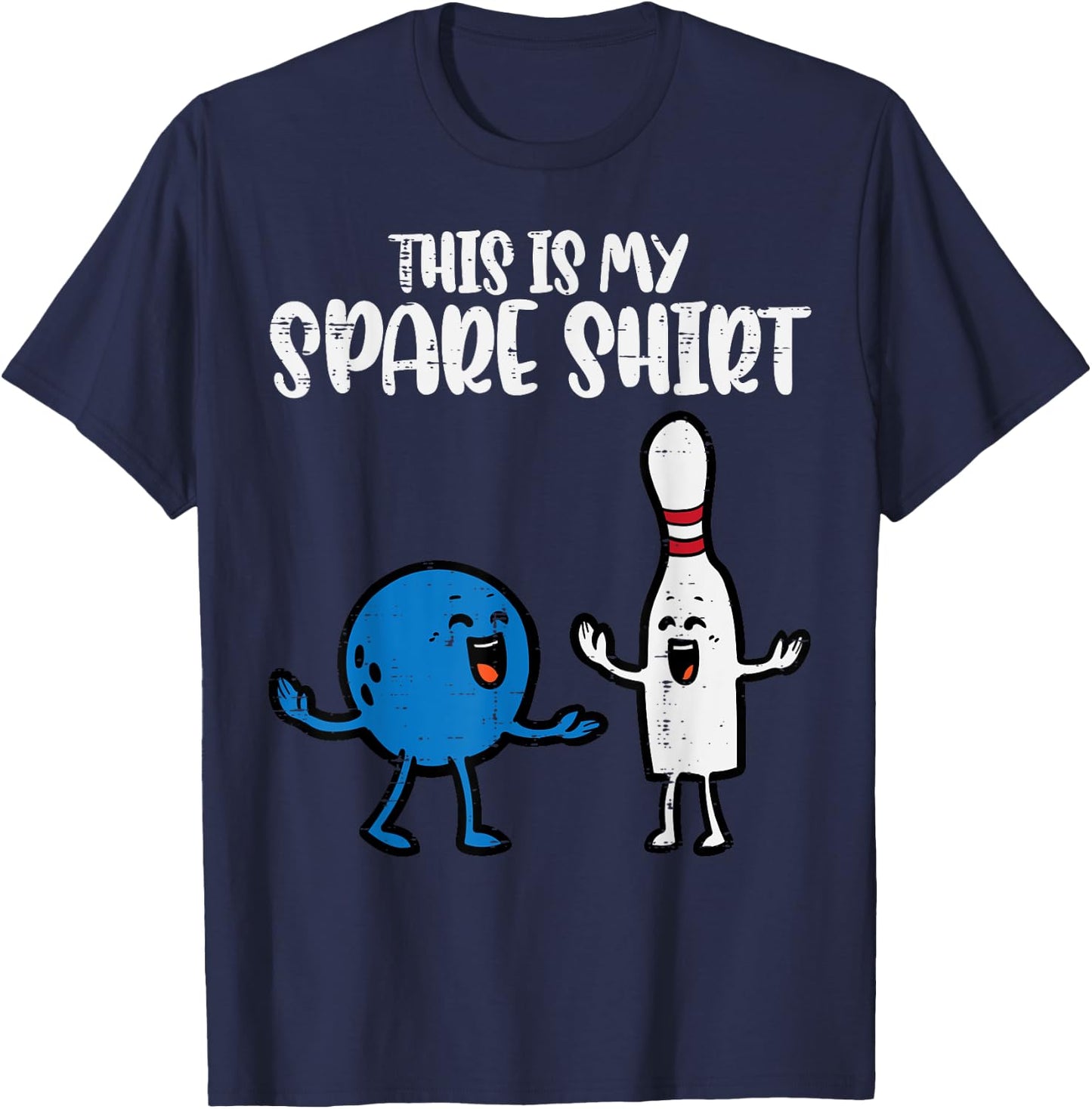 Bowling This Is My Spare Shirt Bowler Kids Boys Girl Toddler T-Shirt - T-Shirt | Navy