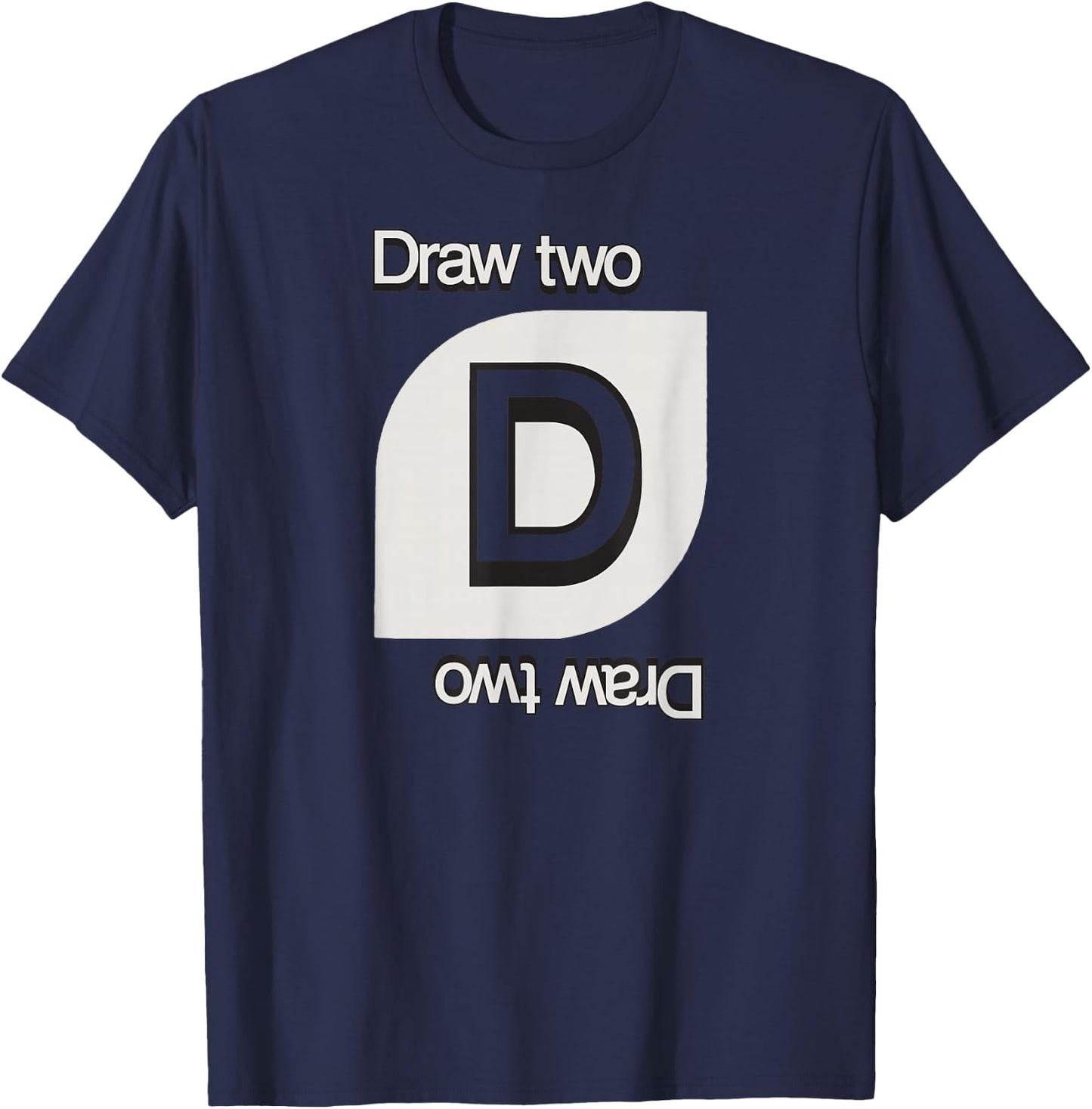 UNO - Draw Two Card T-Shirt - T-Shirt | Navy