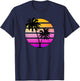 Synthwave Sunset Shirt T-Shirt - T-Shirt | Navy