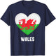 Welsh Flag Jersey | Welsh T-Shirt - T-Shirt | Navy