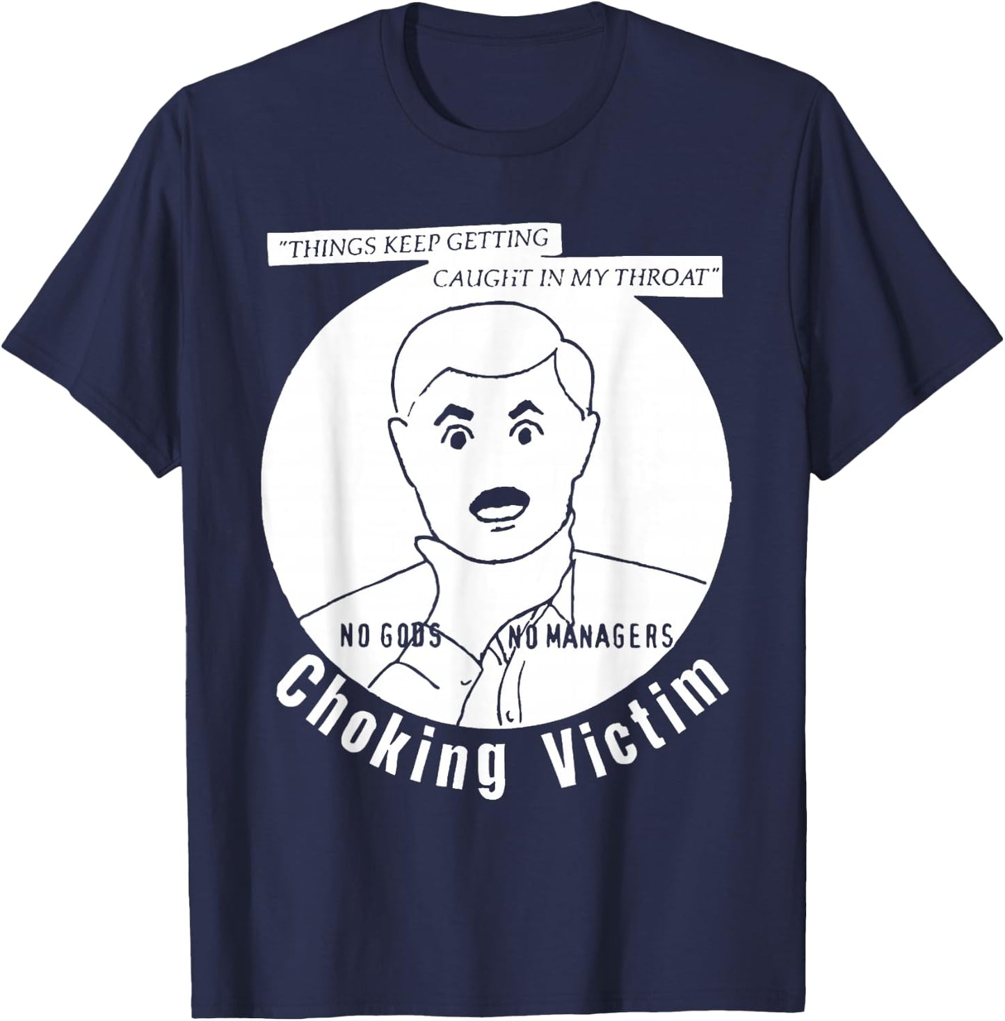 Choking Victim - Caught in My Throat T-Shirt - T-Shirt | Navy