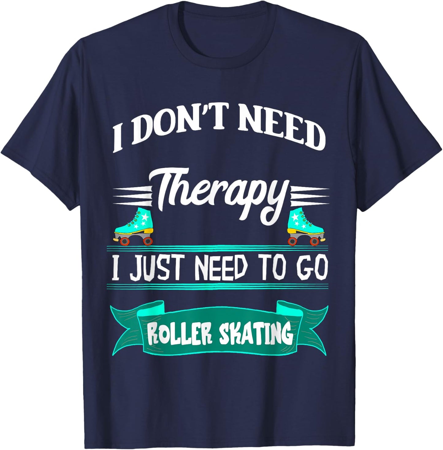 Roller Skating Inline Skater Roller Skating Roller Skate T-Shirt - T-Shirt | Navy