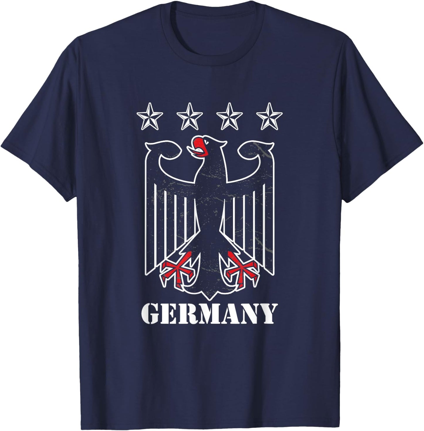 German Bird Eagle Germany Flag Germany Gift T-Shirt - T-Shirt | Navy