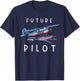 Future Pilot Seaplane Toddler Float Airplane Pilot Kids T-Shirt - T-Shirt | Navy