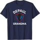 DePaul University Blue Demons Arched Grandma T-Shirt - T-Shirt | Navy