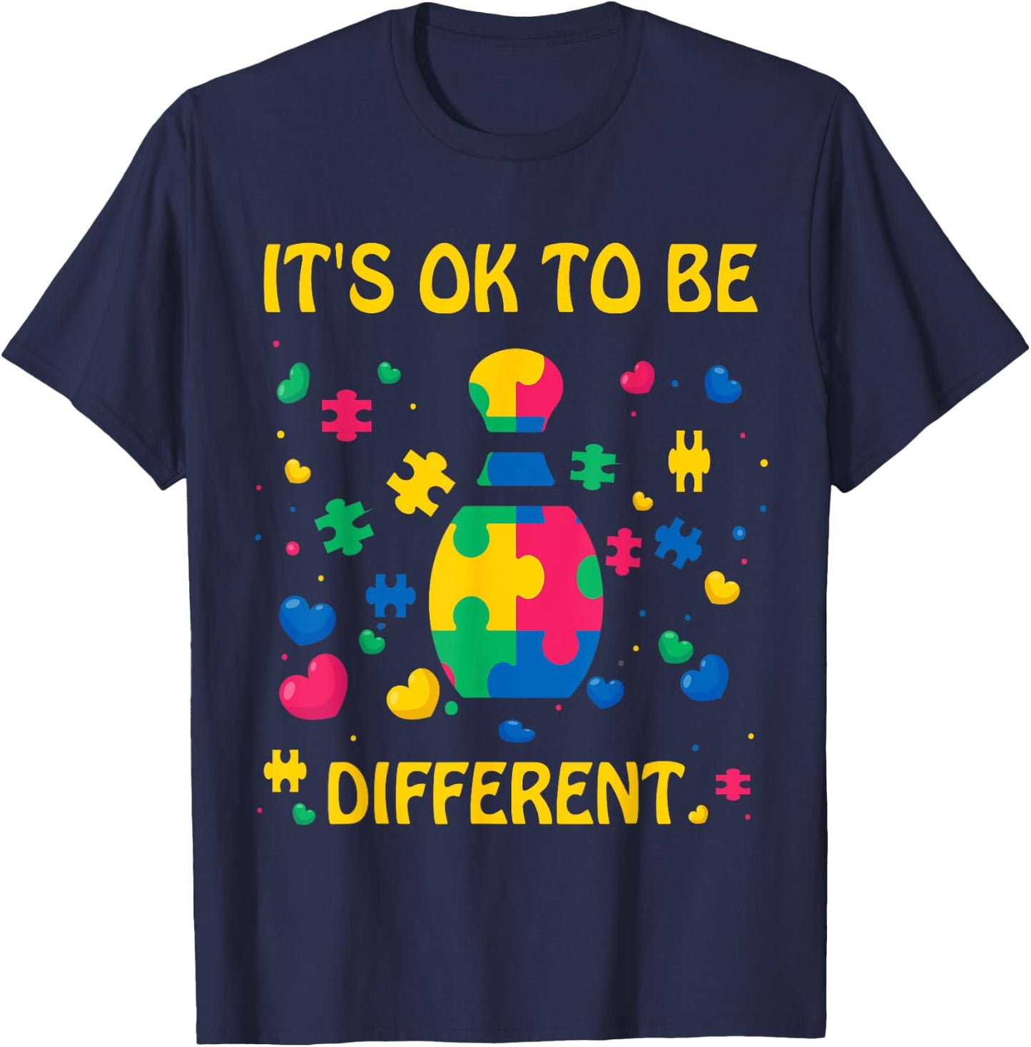 World Autism Month April 2021 Bowling Kid Mom Dad Lover T-Shirt - T-Shirt | Navy