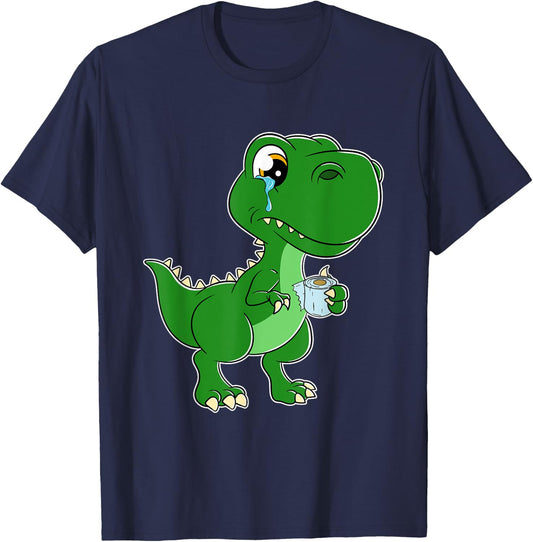 The struggle is real funny T-Rex Toilet Paper T-Shirt - T-Shirt | Navy
