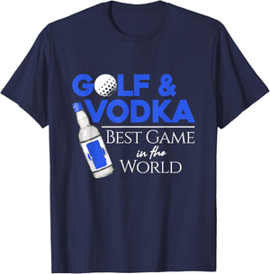 Golf and Vodka - Best Team Playing Golf T-Shirt - T-Shirt | Navy