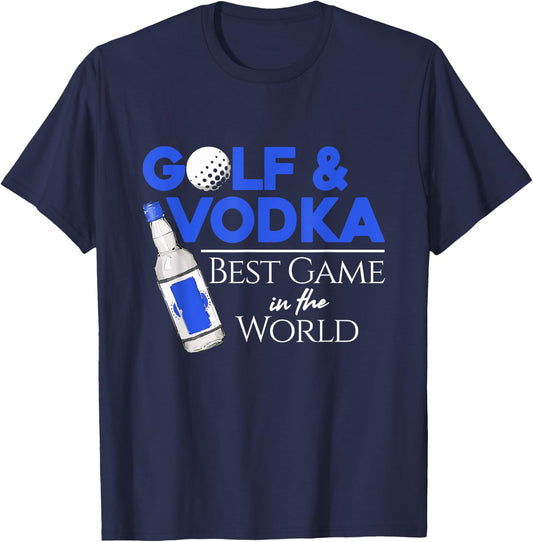 Golf and Vodka - Best Team Playing Golf T-Shirt - T-Shirt | Navy