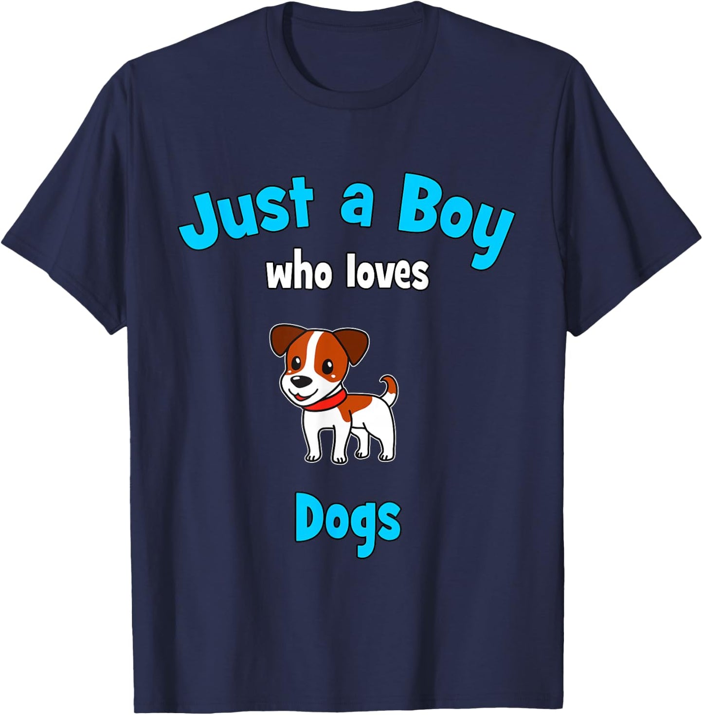 Dog Shirt for Boys | Children's Dog T-Shirt - T-Shirt | Navy