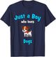 Dog Shirt for Boys | Children's Dog T-Shirt - T-Shirt | Navy