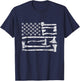 American Flag Style Axe Throwing Design for Hatchet Lovers Women Men T-Shirt - T-Shirt | Navy